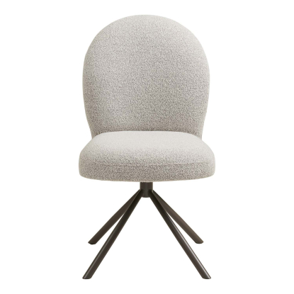 Lana spisebordsstol med drejefod, bouclé, sand