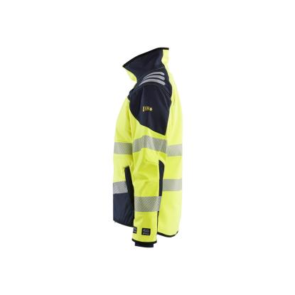 Blåkläder 4448 dame multinorm softshell jakke inherent, hi-vis gul/marineblå