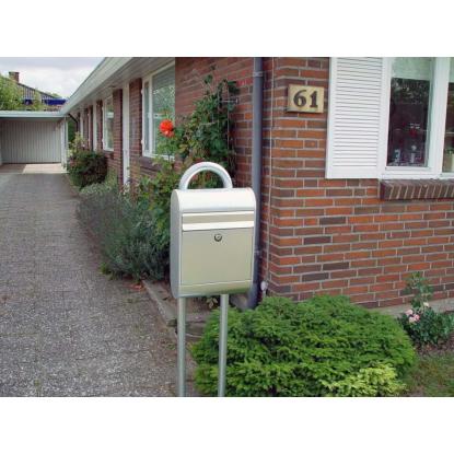 Allux 5000 postkasse med cylinderlås, galvaniseret