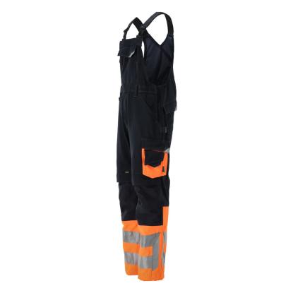 MASCOT SAFE SUPREME Sunderland overall med knælommer, mørk marine/hi-vis orange