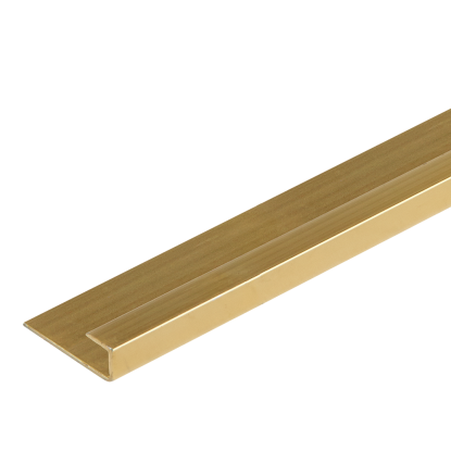 FibroTech SPC edge profile, 4,5 x 18 x 2610 mm, messing