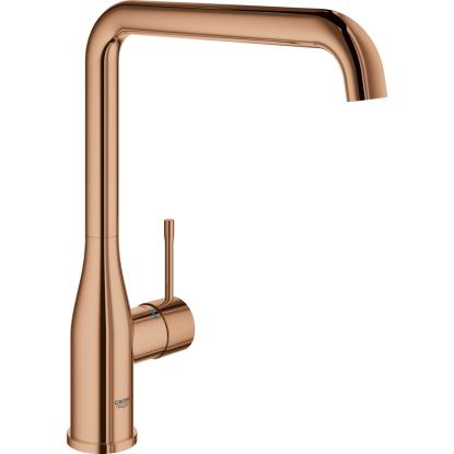 GROHE Essence køkkenarmatur med høj L-tud, poleret warm sunset kobber