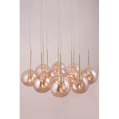 Globen Lighting Skyfall pendel, Ø30 cm, messing
