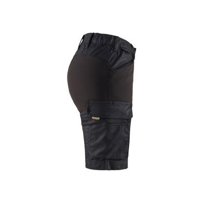 Blåkläder 7137 dame service shorts stretch, marineblå/sort