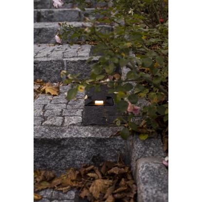 Norlys Rena LED nedgravningsspot, firkant, GU10, IP68, sort
