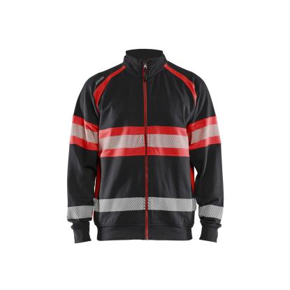 Blåkläder 3551 high vis sweatshirt, sort/hi-vis rød