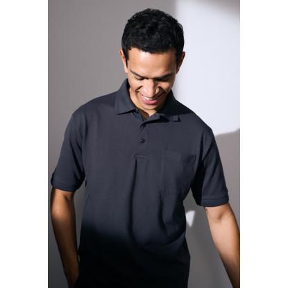 ID PRO Wear 0320 poloshirt med lomme, koks grå