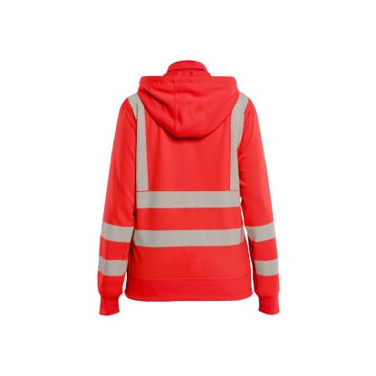 Blåkläder 3574 dame high vis sweatshirt med aftagelig hætte, hi-vis rød