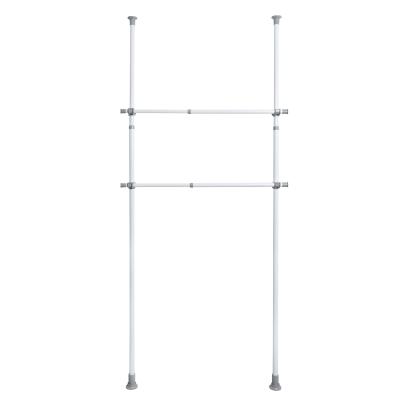 WENKO Hercules tøjstang, 3 x 75-120 cm, hvid - 2 stk.
