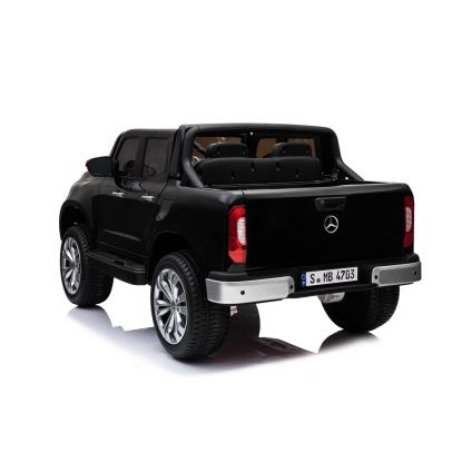 Mercedes X-Class elbil, 4 x 12V, sort