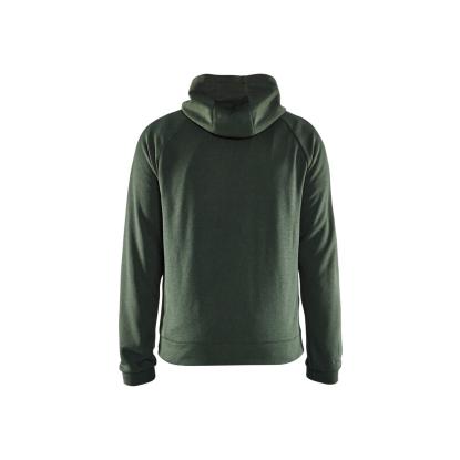 Blåkläder 3463 hybrid sweatshirt, efterårsgrøn/sort