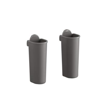 Garage+ cylinder til opbevaringstavle, mat grå - 2 stk.