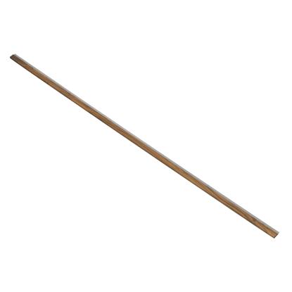 I-Wood afslutningsliste til akustikpanel, klar olieret, grå filt og sort kerne, valnøddefiner, 17 x 42 mm