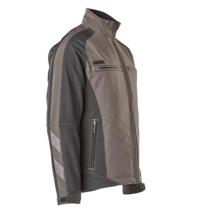 MASCOT UNIQUE Dresden softshell jakke, mørk antracit/sort