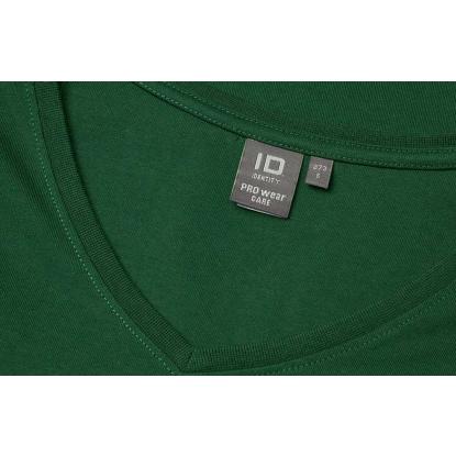 ID PRO Wear CARE 0373 T-shirt med v-hals, dame, flaskegrøn