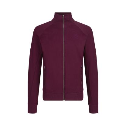 ID 0628 sweat cardigan med lynlås, bordeaux
