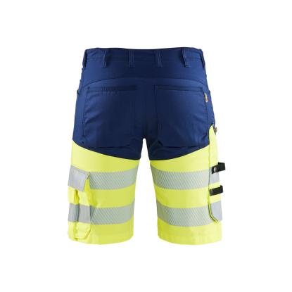 Blåkläder 1541 high vis shorts med stretch, marineblå/hi-vis gul