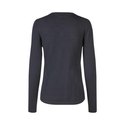 Seven Seas S671 The knit pullover med v-hals, dame, navy