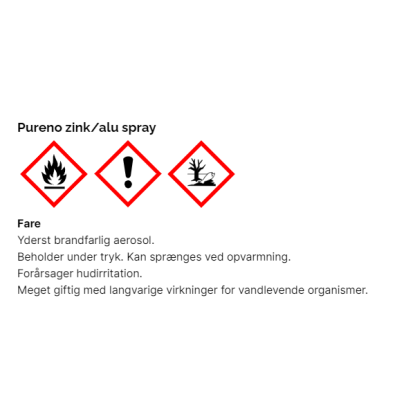 Pureno zink/alu spray CA-226 - 500 ml