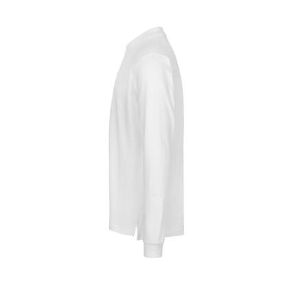 ID 0544 langærmet polishirt med stretch, hvid