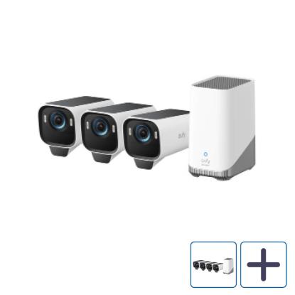 eufy S3 Pro eufyCam sikkerhedskamera med HomeBase S380, 4K