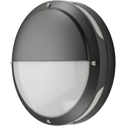 SG Armaturen Tardo 2000 LED væglampe, Ø32,5 cm, IP65, grafitgrå