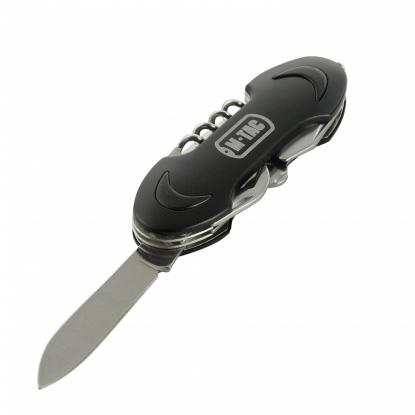 M-TAC lille foldekniv (7 værktøjer), sort
