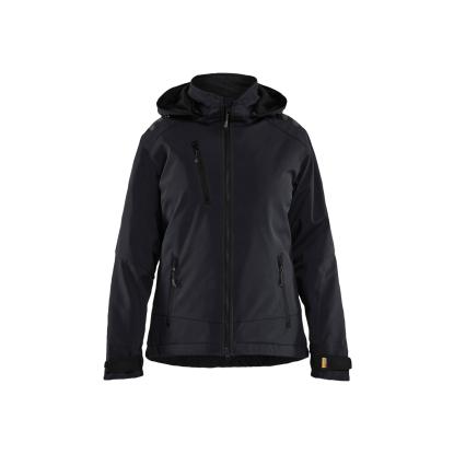 Blåkläder 4751 dame letforet vinter softshelljakke, sort/sort