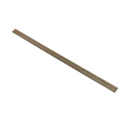 I-Wood afslutningsliste til 3-lamel akustikpanel, sort olieret, beige filt og sort kerne, egefiner, 17 x 92 mm