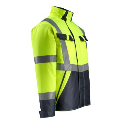 MASCOT SAFE LIGHT Penrith vinterjakke, hi-vis gul/mørk marine