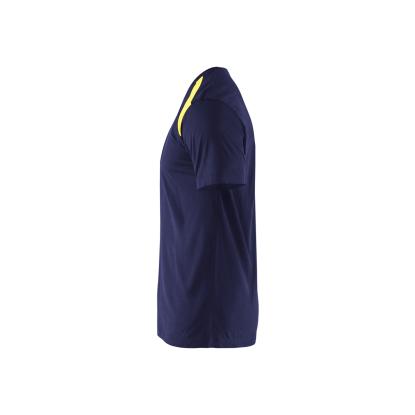 Blåkläder 3379 t-shirt, marineblå/hi-vis gul