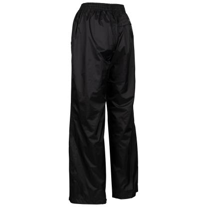 Trespass QIKPAC packaway regnbukser med pose, dame, sort