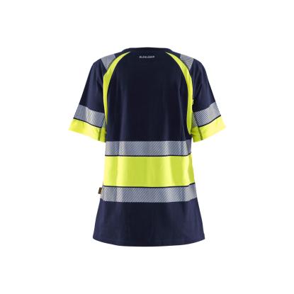Blåkläder 3410 dame high vis t-shirt, marineblå/hi-vis gul