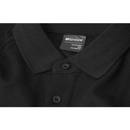 GEYSER G21006 poloshirt, funktionel, sort