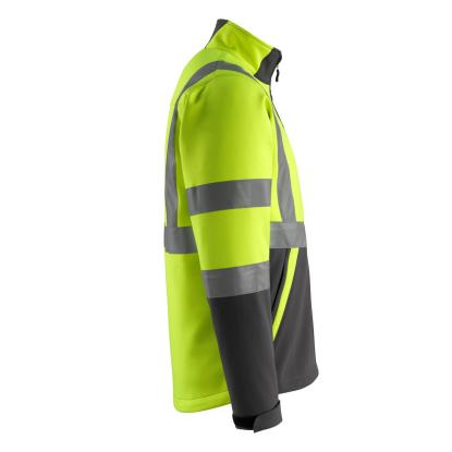 MASCOT SAFE LIGHT Kiama softshell jakke, hi-vis gul/mørk antracit