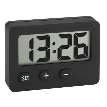 TFA digitalt ur, sort