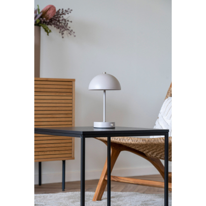 Holt LED bordlampe, genopladelig, H25 cm, sand