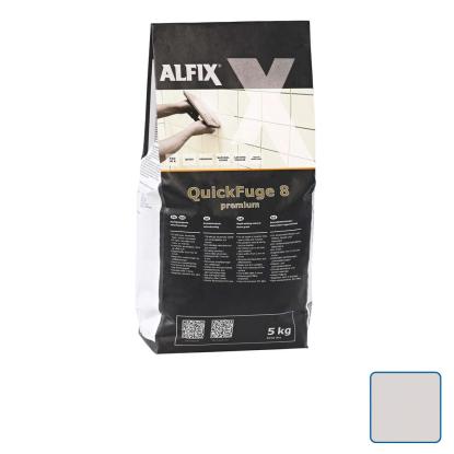 Alfix QuickFuge Premium 8 naturstensfuge, lys grå  - 5 kg