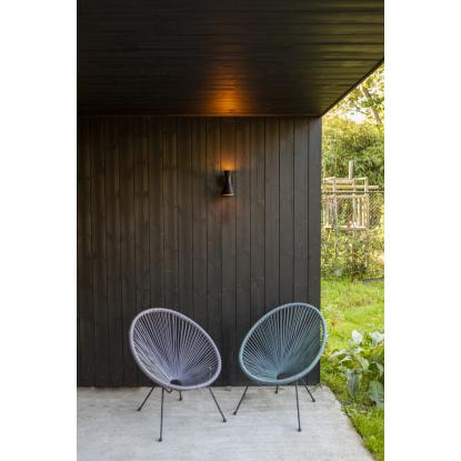 LUTEC BRUND udendørs væglampe, H21,8 cm, GUI10, IP44, sort