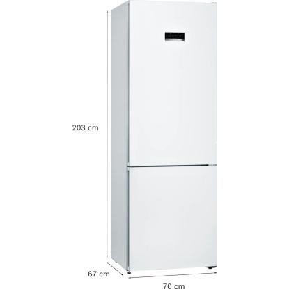 Bosch KGN49XWEA fritstående kølefryseskab, 330 + 108 liter