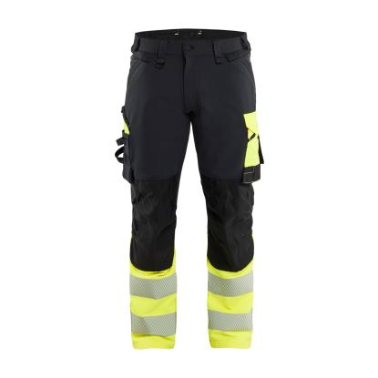Blåkläder 1126 high vis buks 4-vejs stretch, sort/hi-vis gul