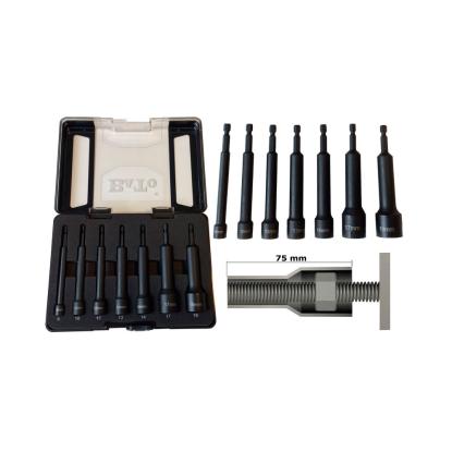 BATO boltbitssæt, 1/4", 110 mm, 8-19 mm -  7 dele
