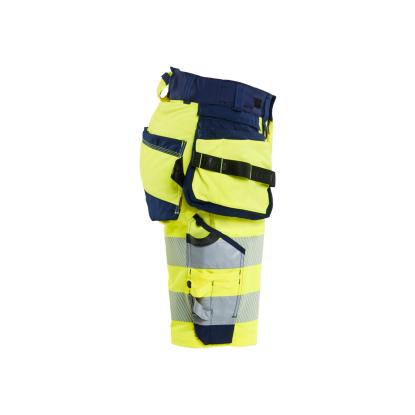 Blåkläder 7020 dame high vis shorts 4-vejs stretch, hi-vis gul/marineblå