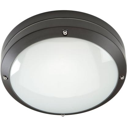 SG Armaturen Canto 2000 LED væglampe, Ø32,5 cm, 3000K, IP65, grafitgrå
