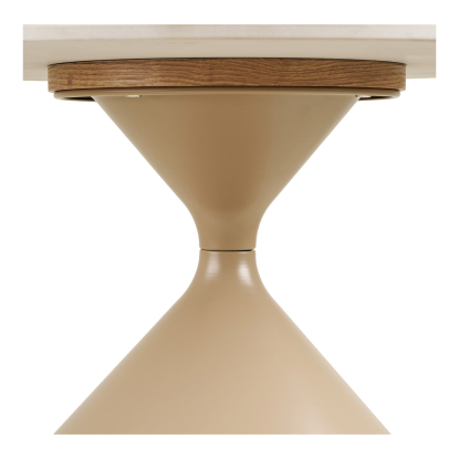 Annecy sofabord med keramisk bordplade, sand, Ø70 cm