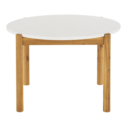 Terracina havebord med terrazzo bordplade, akacie, Ø120 cm