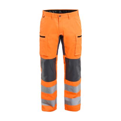 Blåkläder 1585 high vis buks med stretch, hi-vis orange/mellemgrå