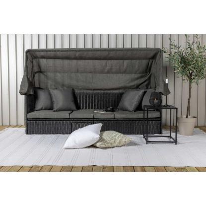 Venture Design Nopy havesofa med baldakin, sort/grå