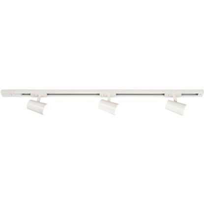 Aneta Trackline Cone spotlightskinne, 3 spots, L100 cm, hvid