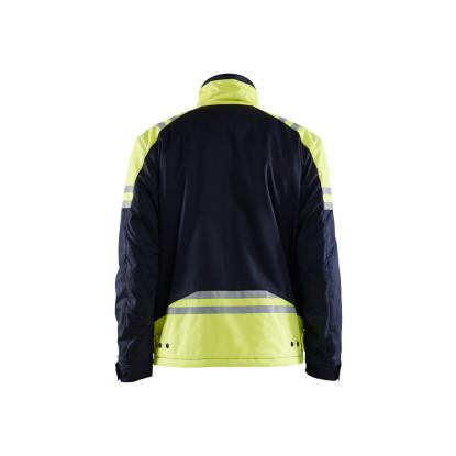 Blåkläder 4515 vinterjakke inherent steel, marineblå/hi-vis gul
